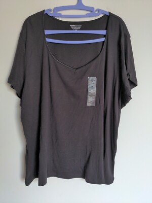 Basic Editions Black T Shirt 3 XL Cotton