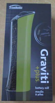 Trudeau 8'' Graviti Plus Electric Pepper Mill/Grinder - Green (0716949)