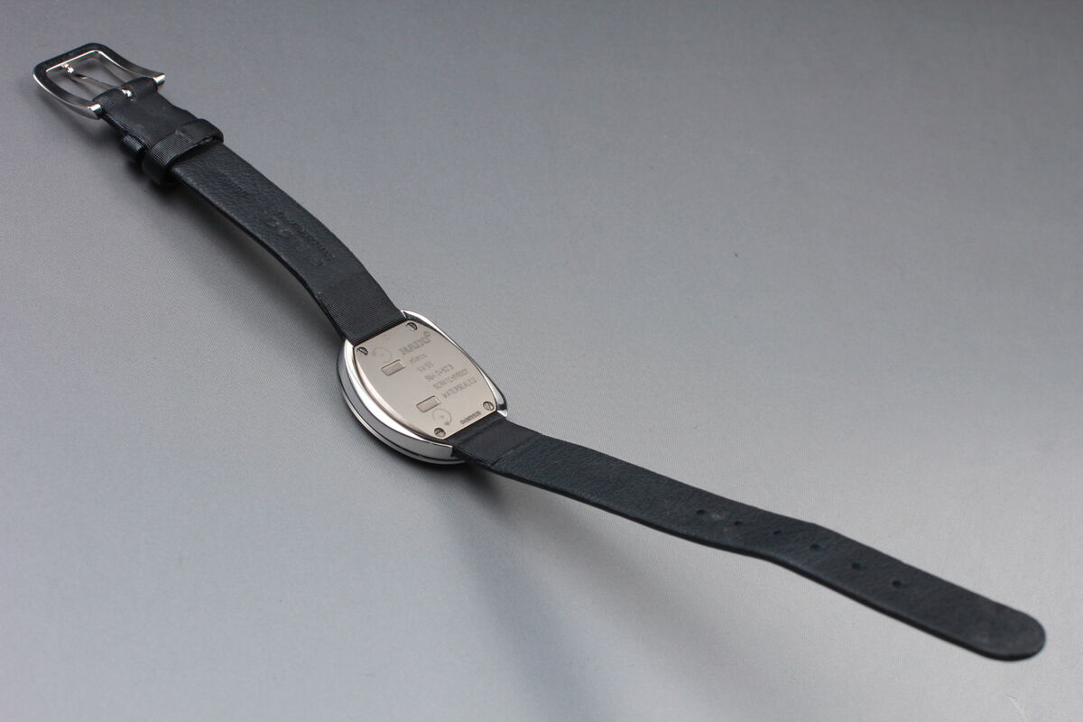 Rado Esenza Titanium Black & Red Leather Ladies Swiss Watch Rado Esenza Titanium Black & Red Leather Ladies Swiss Watch