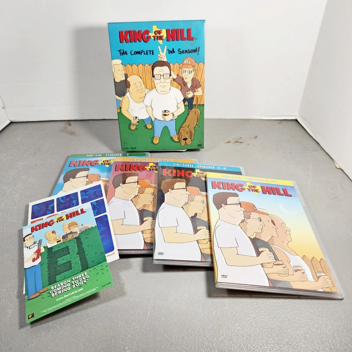 KING OF THE HILL DVD Box Set Lot - Seasons 2, 4 & 6- Comedy Cartoon Hank  Hill