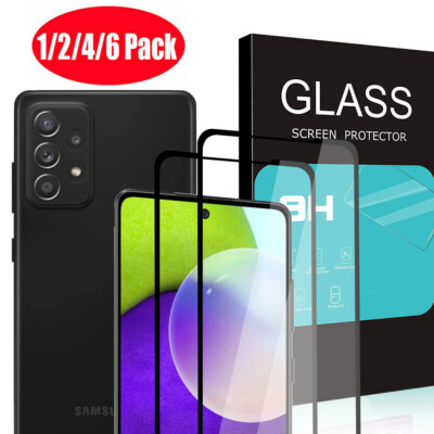 Full Cover Tempered Glass Screen Protector For Samsung A52 A72 A51 A71 A12