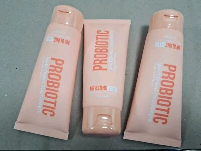 3 X Mr Blanc Probiotic Ginger Mint Whitening Toothpaste 100ml FREE UK P&P 🇬🇧