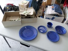 Fiesta Sapphire Blue 5 Pc Place Setting By Homer Lauglin China Co. 1996 - NOS
