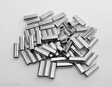 TACKLEWORKS Aluminum Oval Sleeve Crimps 2.3 mm 400-450 lb - 50pk