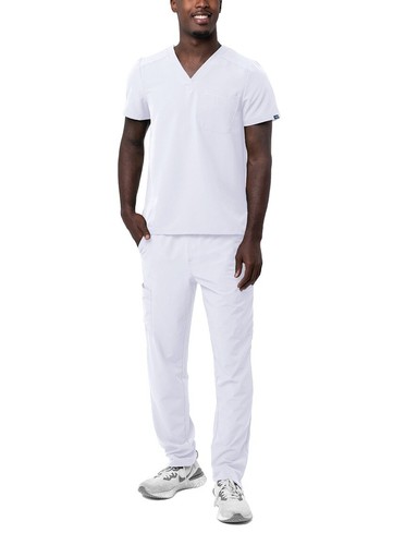 Adar Addition Scrub Set For Men - Classic V-Neck Scrub Top & Cargo Scrub Pants - Picture 15 of 91