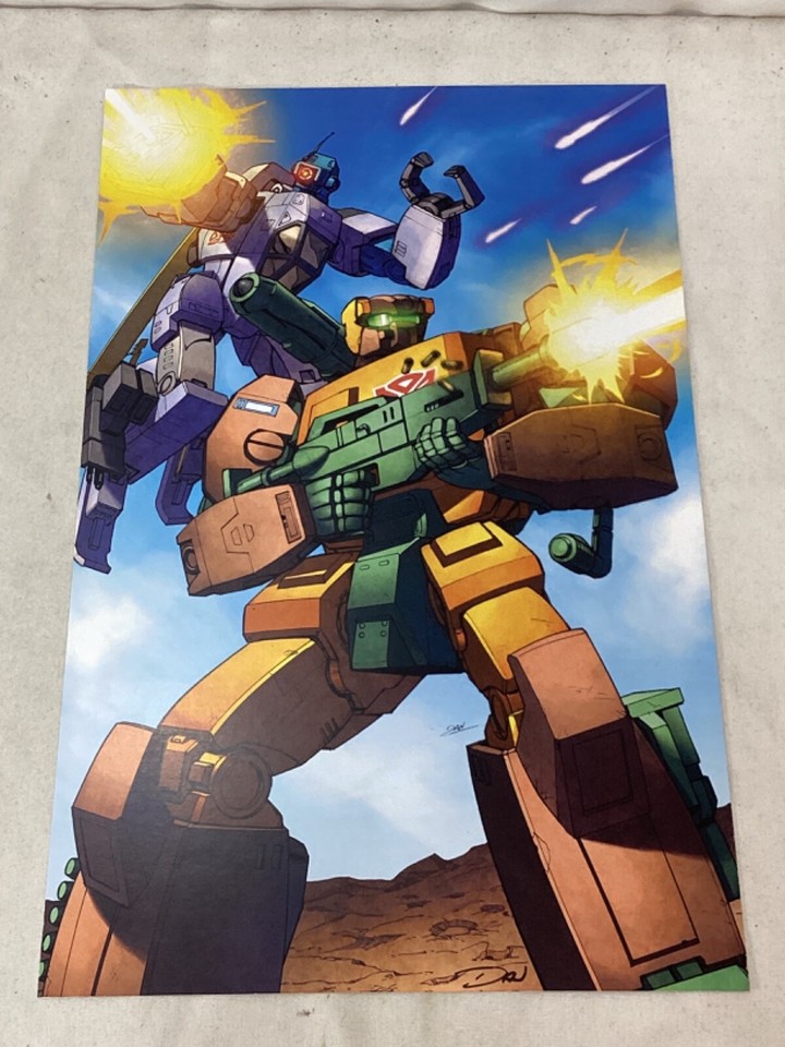 G1 Transformers Deluxe Autobots Whirl & Roadbuster Poster 11x17 Picture ...