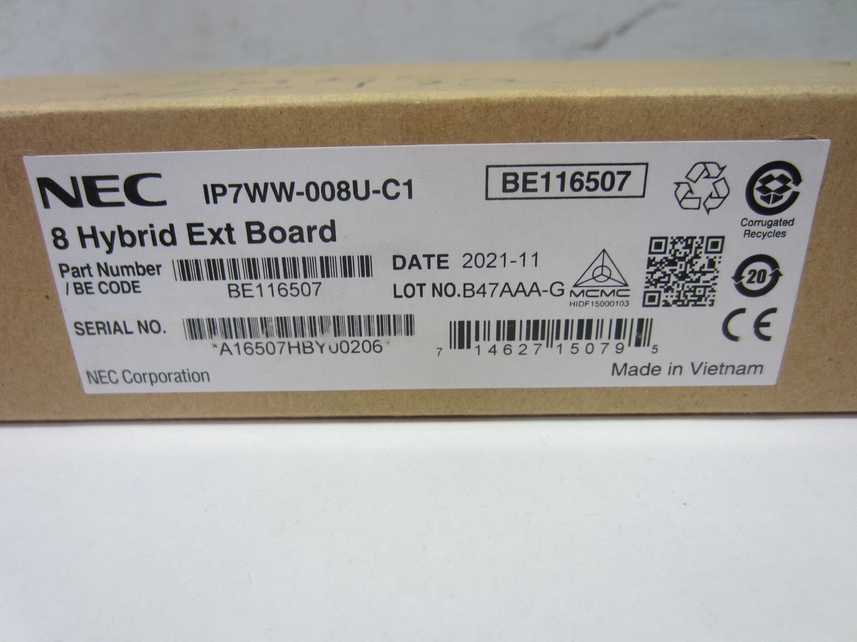 NEC SL2100 8 Hybrid Extension Board IP7WW-008U-C1 (BE116507 NEC SL2100 8 Hybrid Extension Board IP7WW-008U-C1 (BE116507