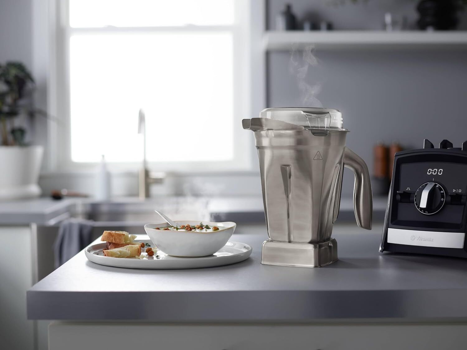 48oz Stainless Steel Blender Container BPA Free Dishwasher Safe Compatible