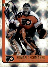 Roman Cechmanek Signed Auto 2001-02 Pacific Heads Up card Philadelphia Flyers