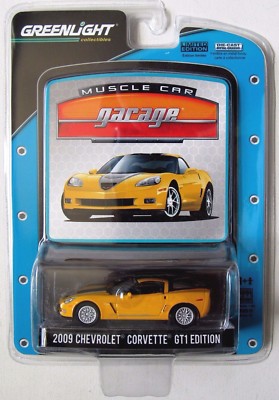 GREENLIGHT MUSCLE CAR GARAGE 2009 CORVETTE GT1 EDITION