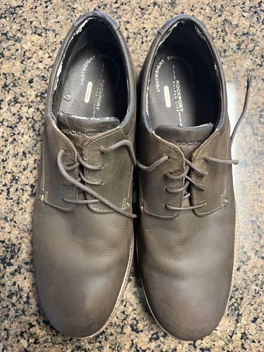 Rockport Walkability Men's TruTech Comfort Dress Shoes - Size 12M - Brown - EUC