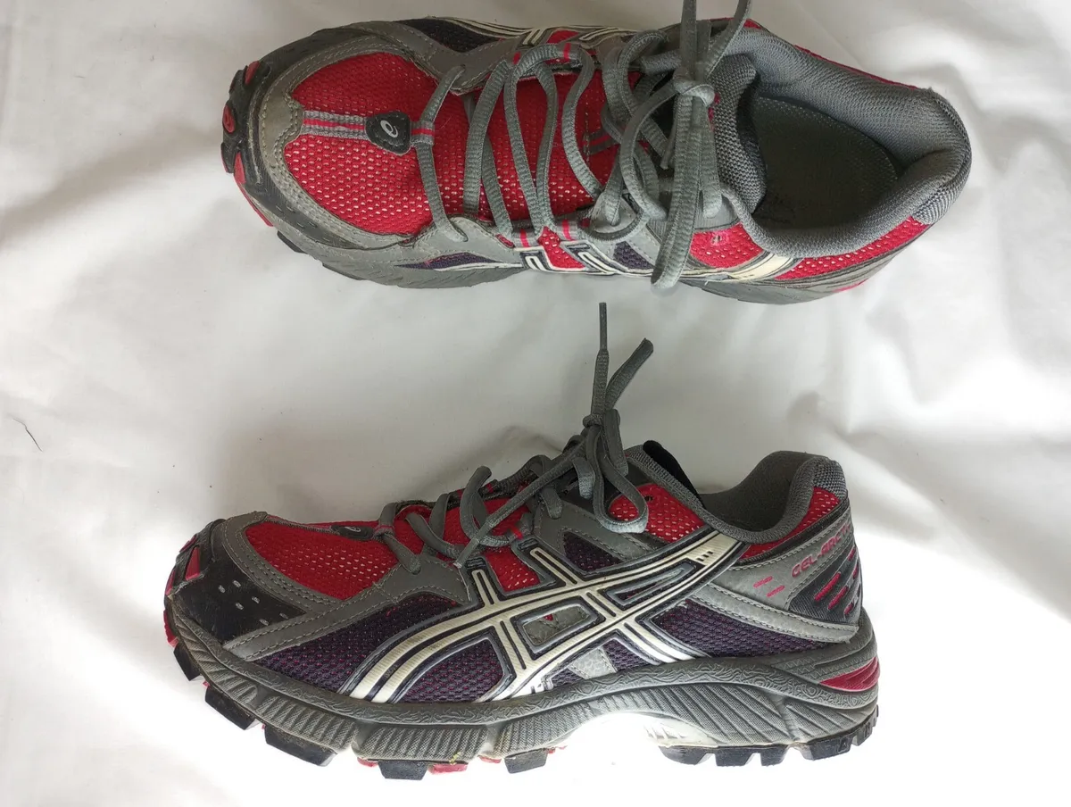 Asics Womens Gel 18 Gray Running Shoes Sneakers 8.5 | eBay
