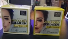 Dead Sea 24K Gold & Collagen Day & Night Cream 1.69 Fl Oz Moisturize Your Skin