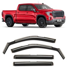 Sun Rain Visors Wind Rain Guards for 2019-2025 GMC Sierra 1500 Crew Cab