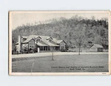 Postcard Lincoln Tavern and Replica of Lincoln's Boyhood Home Kentucky USA