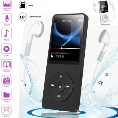 Mp3player Mp4 Media Fm Radio Recorder Hifi Sport Music Speakers+16G Storage Card