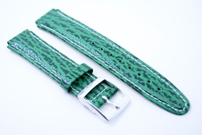 UNITED COLORS OF BENETTON Uhrenarmband Ersatzband Echtleder Bracelet 16 mm Grün