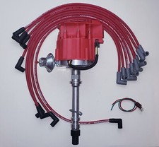 Chevy 350 Super Cap Hei Distributor 8.5mm Spark Plug Wires Over Valve Covers
