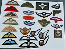Parachute Wings - Brevets - British - French - Belgium - USAF - NZ - AUS - Patch