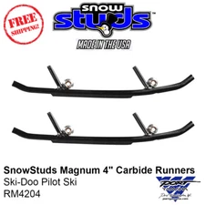 SnowStuds Magnum 4" Carbide Runners Ski-Doo Pilot Ski - RM4204