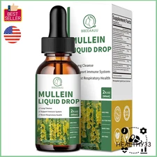 Lung Cleansing Mullein Leaf Extract Drops for Lung Health Natural Supplement