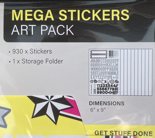 Super MEGA stickers 930 Super Awesome Stickers with Folder NEW - Picture 7 of 10