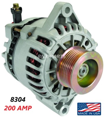 New 200 Amp High Output Alternator For 2003-2004 Ford Mustang Cobra W/ Supercharger 9 thumbnail image