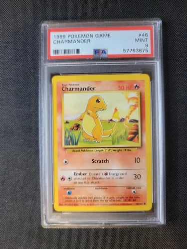 1999 Pokemon Game 46 Charmander PSA 9 WoTC