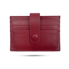 VLYRN Women's Bifold Slim *Mini* Wallet/Cardholder With RFID Blocking (Burgundy)
