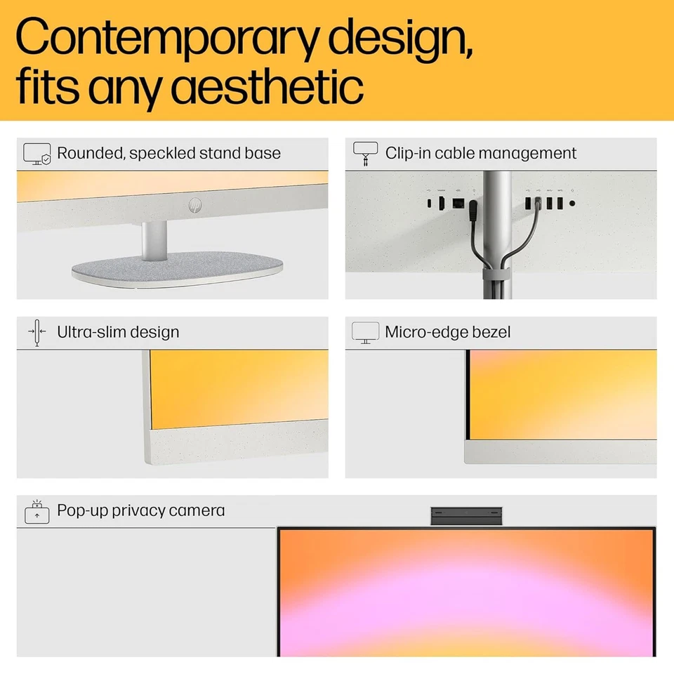 HP All-in-One PC Ryzen 5 7520U 27-inch(68.6cm) FHD IPS Display, 16GB LPDDR5 - Image 2 of 4