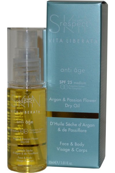 VITA LIBERATA 30ML SKIN RESPECT DRY OIL ARGAN AND PASSION FLOWER SPF 25 (4 PACK) Super oferty specjalna cena