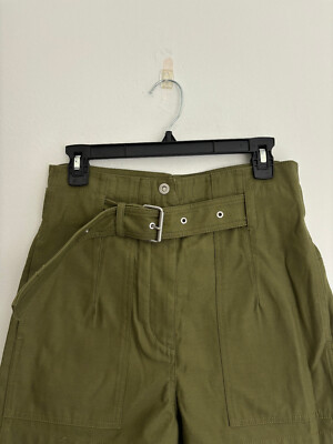 3.1 Phillip Lim Green High Waist Green Belted Shorts sz 2 | eBay display picture 2
