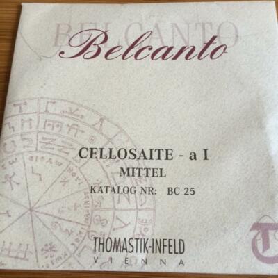 Belcanto Cellosaiten von Thomastik-Infeld. Einzelsaiten. Siehe Variationen