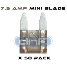 50 PACK 7.5 AMP ATS/ATC MINI BLADE 12V AUTOMOBILE FUSE - FREE SAME DAY SHIPPING 