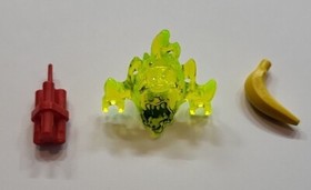 LEGO NINJAGO POSSESSION SKREEMER MINIFIGURE 19861pb02 USED 70736 w/BANANA & BOMB
