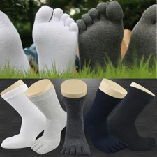 Unisex Men Women Comfortable Cotton Socks Full Five Toe Socks Five Finger Socks