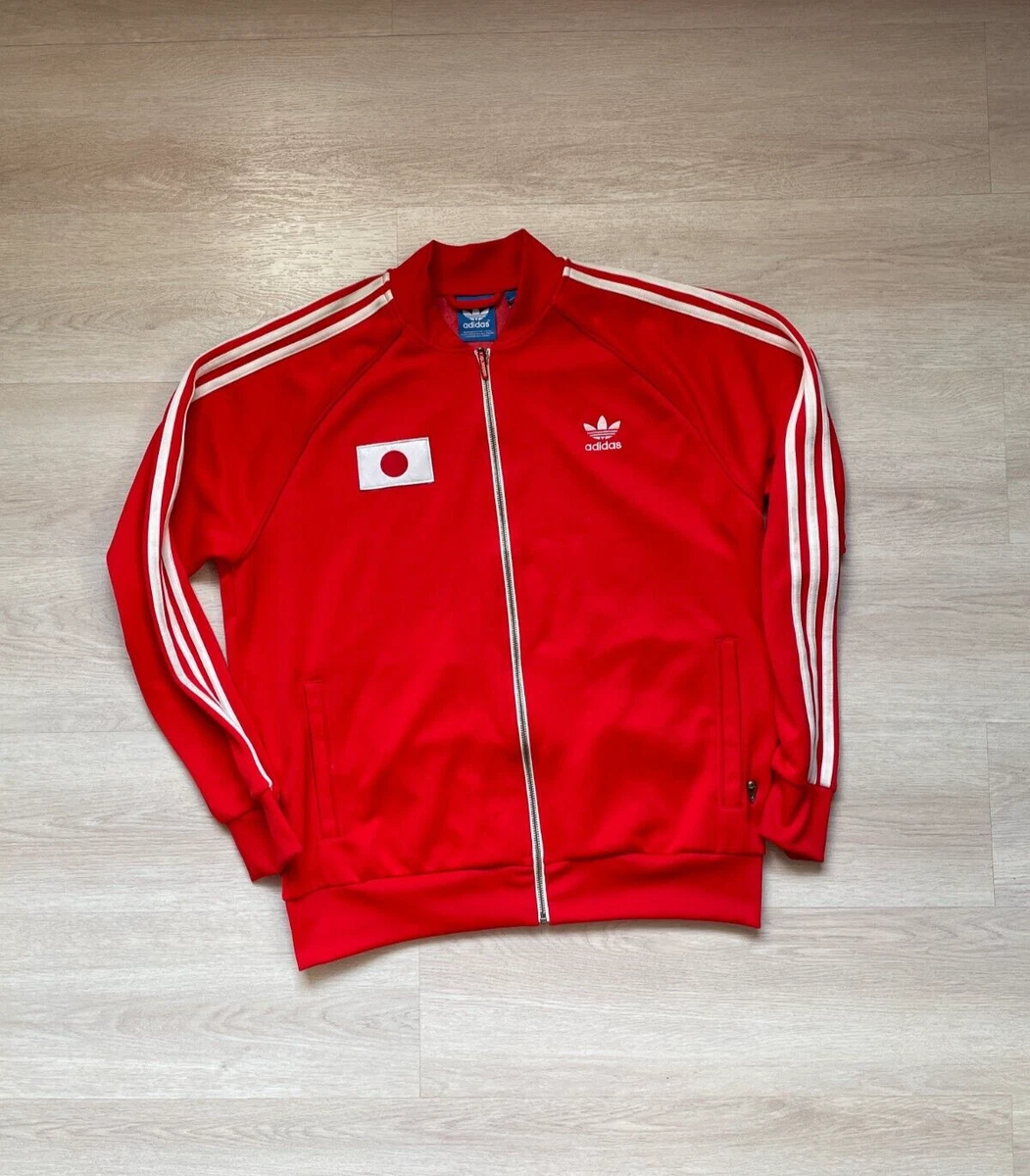 JAPAN ORIGINALS VINTAGE STYLE JACKET FOOTBALL RED MENS XL |