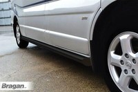 Seitenleisten FüR Renault Trafic 2002 - 2014 LWB Edelstahlrohre - Schwarz