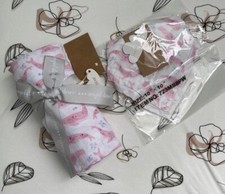 Angel Dear Luxuriously Soft Swaddle Baby Blanket 47x47"  Bib - Whale Print Set