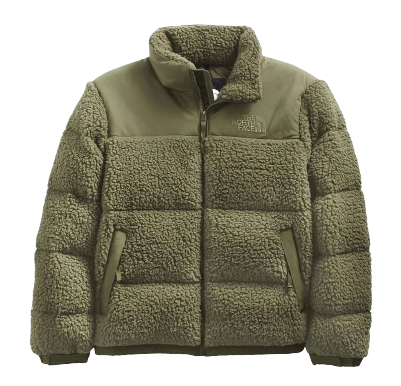 Men's The North Face Burnt Olive Green Sherpa Nuptse 600 Down Puffer Jacket New