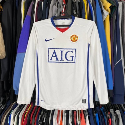 Manchester United 2008 2009 Away Shirt Jersey Long Sleeve Nike