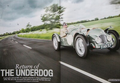 CC 2016 extracted mag article 1947 MG TC SPECIAL Le Mans private entry recreated