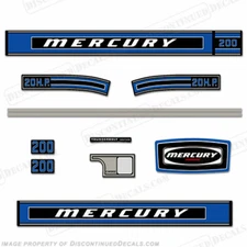 Fits Mercury 1975 20HP Outboard Engine Decals