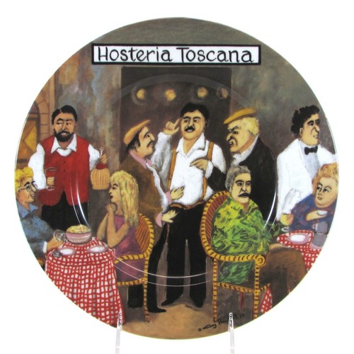 Guy Buffet - TUSCAN STOREFRONTS 11" Dinner Plate Set 6 Porcelain Germany Mint - Picture 6 of 21