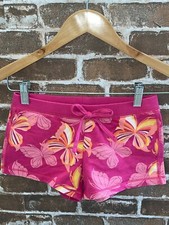 NEW GAP KIDS BUTTERFLY KNIT SHORTS RUBIA MEDIUM 8 DARK PINK ELASTIC WAIST SHORTS