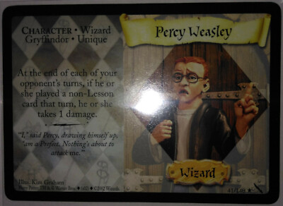 HARRY POTTER CHAMBER OF SECRETS TCG CCG Percy Weasley 041 REG