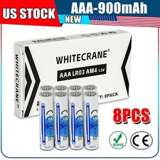 8pcs WHITECRANE AAA 1.5V Batteries Extra Heavy Duty Lots New Fresh Alkaline