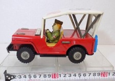 Tin Toy Car M.P Military Jeep Friction F/S FEDEX