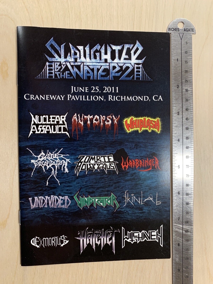 Slaughter By The Water 2 Festival 6/25/11 Program Book Thrash