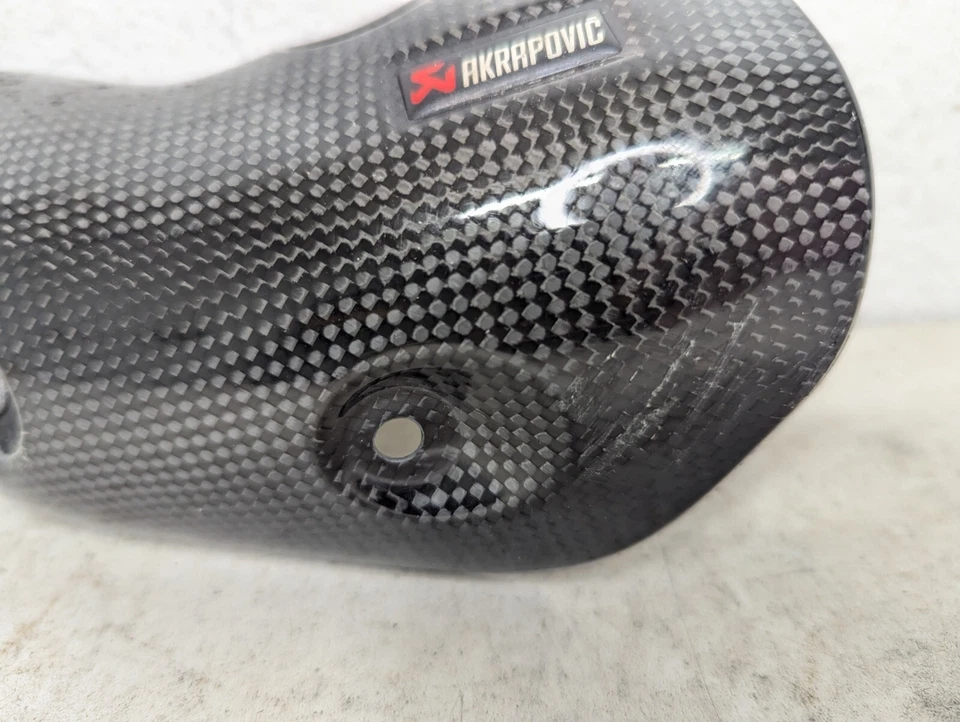 Kawasaki Z1000SX Akrapovic Carbon Left Exhaust Heat Shield P-HSK10R5L 2014-2020 - Image 2 of 4
